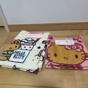 미사용 새상품 헬로키티 타월 2장 세트 갸루키티