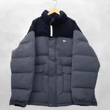 미사용 뉴에라 콤비 다운 자켓 4L 1273-5361