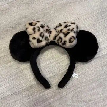 디즈니 머리띠 레오파드 무늬 미니