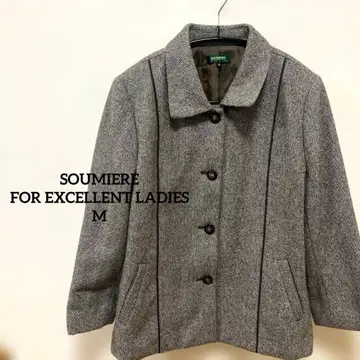 SOUMIERE 그레이 트위드 자켓 M