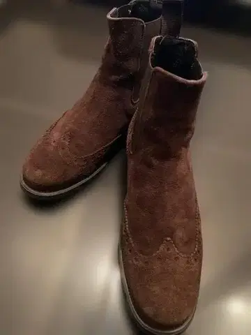 BOEMOS 보에모스 사이드 고어 스웨이드 숏부츠 36