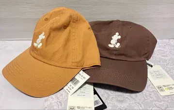 택 포함 새상품 NEWHATTAN 미키 자수 캡 2세트