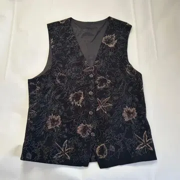 금 자수 블랙 베스트 새상품급 USED 구제 의류 남성용