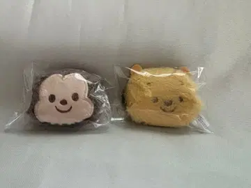 디즈니 봉제 인형 헤어 클립 2개 세트