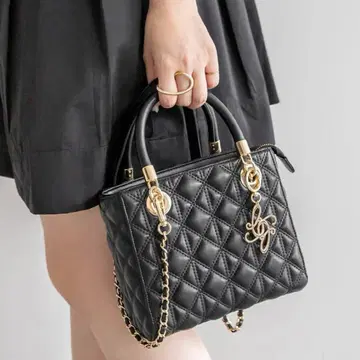 RANDA 2WAY 퀼팅 백 블랙