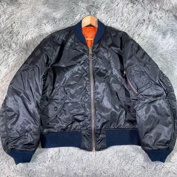 90s MA-1 플라이트 자켓 TALON 지퍼 봄버 자켓 쇼트 기장