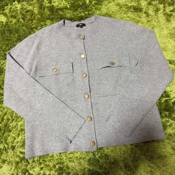 PLST(플라스테) 메탈 버튼 가디건 M 사이즈