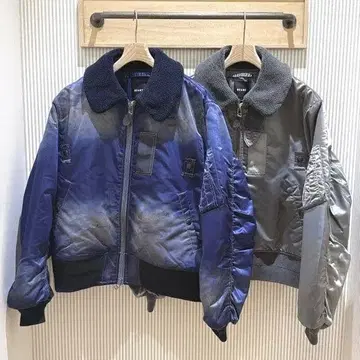 beams 와이드 숏 핏 B-15 타입 플라이트 자켓