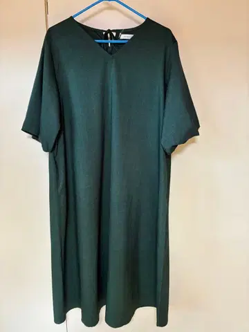 AS know as plus 다크 그린 티셔츠 원피스 F