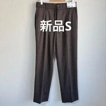 [ 새상품 ] 유니클로 UNIQLO 턱 와이드 팬츠 치드리 S