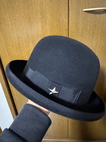 Schott NYC 블랙 와인스타 더비햇 59CM