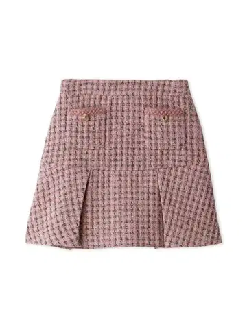 LILY BROWN 트위드 태그 미니 스커트