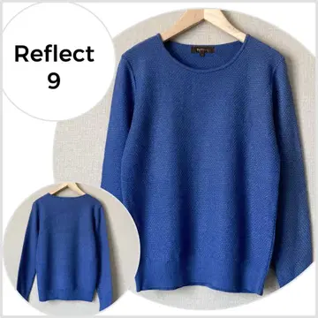 [새상품급] Reflect 리플렉트 라메 믹스 니트 예쁜 색 블루