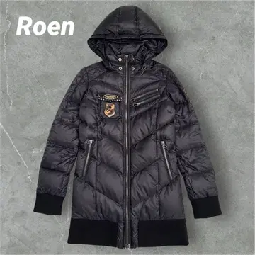 [ 최상급 소재 ] ROEN 로엔 다운 자켓 와펜 스터드 y2k 새상품급