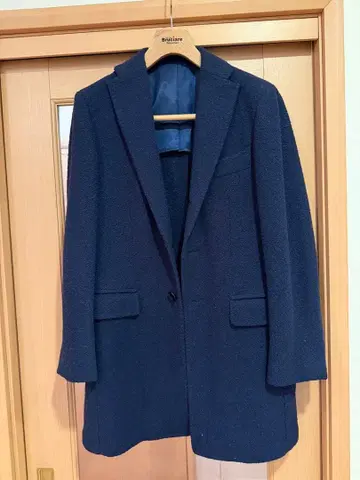 RING JACKET 네이비 체스터 코트