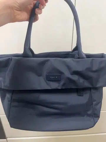 아네스 베 네이비 토트백