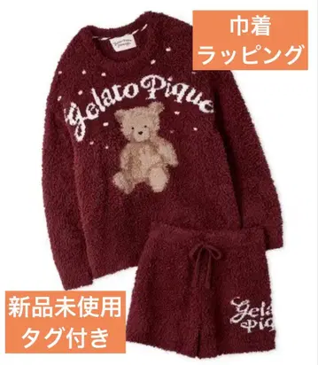 [ ONLINE 한정판 ] 젤라토 스노우 베어 자카드 풀오버 & 숏팬츠