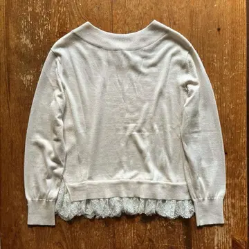 이에나 IENA 2WAY 풀오버 니트 레이스 울