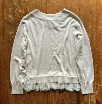 이에나 IENA 2WAY 풀오버 니트 레이스 울