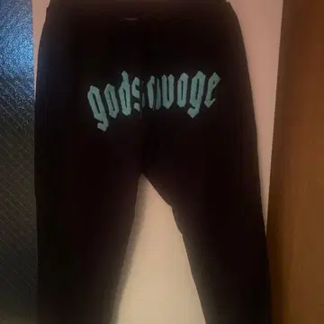 godsavage 블랙 조거 팬츠