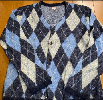 맥그리거 아가일 무늬 가디건 LL 사이즈