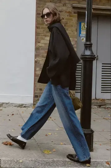 ZARA 2025A/W 신상 울 숏 스카프 코트 블랙