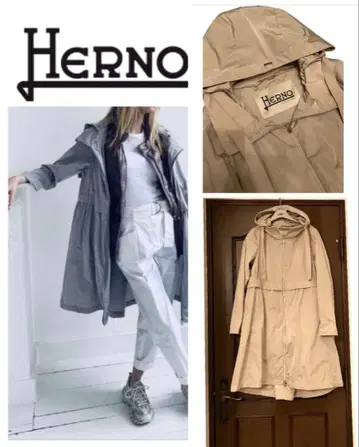 [ 새상품급 ] HERNO 발수 테크노타프타 코트