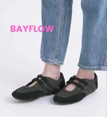 BAYFLOW W 스트랩 플랫슈즈 L