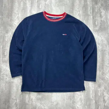 타미힐피거진스 자수 로고 플리스 맨투맨 네이비 XL 5990