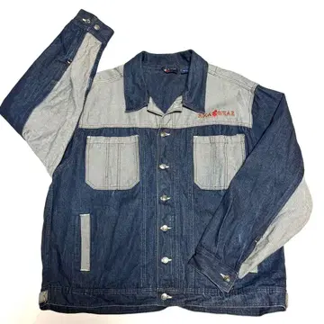 2XL roca wear 데님 자켓 남성용 미국 빈티지 의류 서퍼