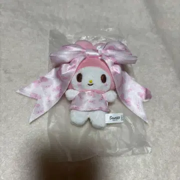 마이멜로디 리본 공주 시크릿 마스코트 키링 리본 무늬