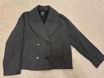 자라 M 그레이 피코트 새상품급 2025년 구매