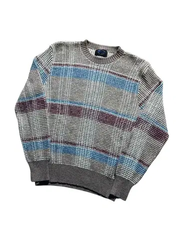 80년대 USA제 JANTZEN 얀센 보더 무늬 니트 구제 의류 M