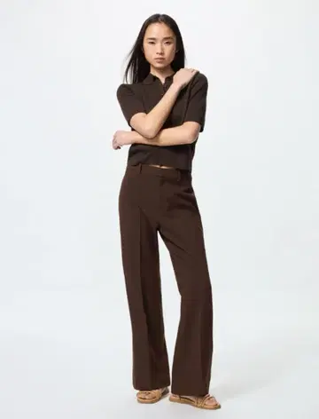 유니클로 스마트 플레어 팬츠 긴 길이 S 사이즈 4색 세트