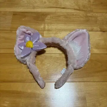 꽃 장식 포함 핑크 귀 머리띠 리나벨