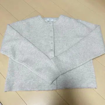 미사용! 슬로브 이에나 워셔블 퍼 리 더블 페이스 가디건