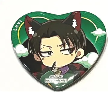 진격의 거인 프린세스 카페 구미 하트 캔뱃지 리바이