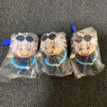 주술회전 회옥옥절 고죠 사토루 콘니치링 피규어 마스코트 3개