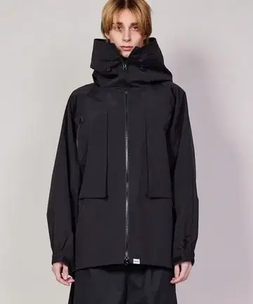 블랙 rehacer 레어셀 3레이어 빅 후디드 자켓