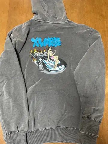 XLARGE 그레이 후드티 M 사이즈