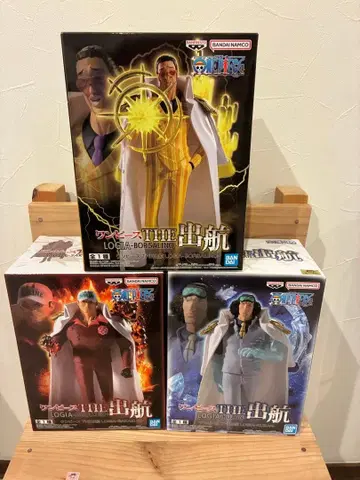 원피스 THE 출항 사카즈키, 쿠잔, 볼사리노 3체 세트 미개봉 새상품