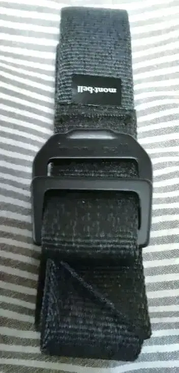 mont-bell 나일론 벨트 블랙