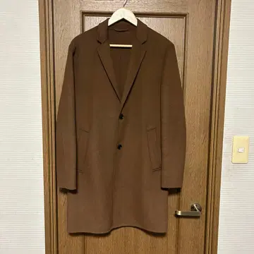 ZARA 울 혼방 체스터 코트 브라운