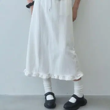 birthday room 프릴 맨투맨 롱 스커트