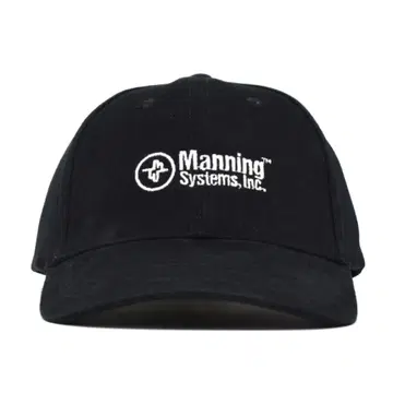 미사용 기업 로고 자수 캡 기업 상품 블랙 구제 의류 빈티지 블랙