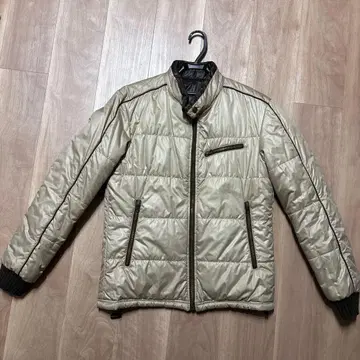 퀼팅 자켓 베이지 다크 브라운 리버서블 남성용 비기