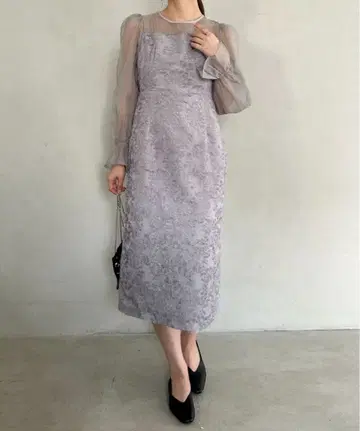 [택 포함 새상품] 드레스 원피스 퍼플 결혼식 파티 크리스마스