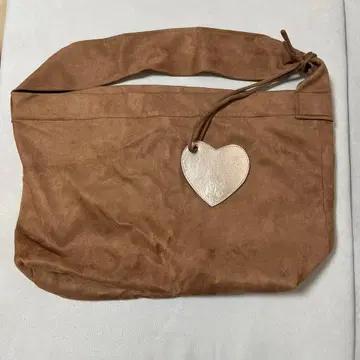 브라운 스웨이드풍 숄더백