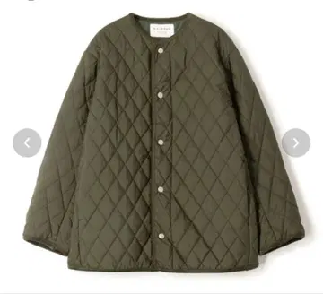 퀼팅 크루넥 자켓