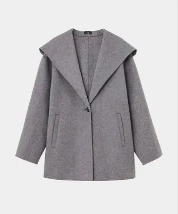 PLST(플라스테) 울 블렌드 리버 후디 코트